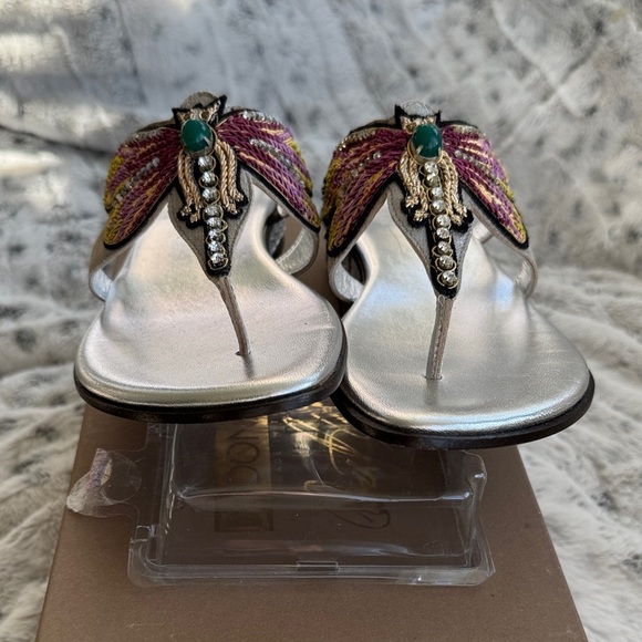 Donald J. Pliner Purple and Gold dragonfly Sandals size 5 1/2 - Picture 6 of 11